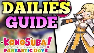 Konosuba Fantastic Days - Dailies Guide, Farm Rotation, How to get all the quartz, Gear Progression