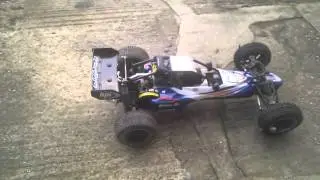 HPI Baja 5B 2.0 with Dominator Clone pipe (Km tuned pipe)
