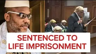 Watch How Nnamdi Kanu Was Sentenced To Life Imprisonment Today In Court