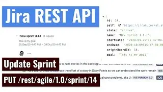 Jira REST API - Update a sprint