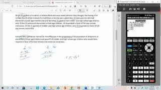Two Proportion Confidence Interval - TI-84