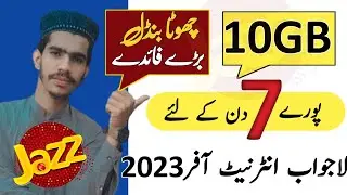 jazz 10GB for 7 day|jazz best Internet packages 2023|online usman tips