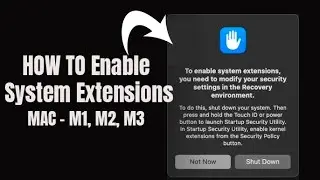 How to enable System Extensions on Apple M2 /2024