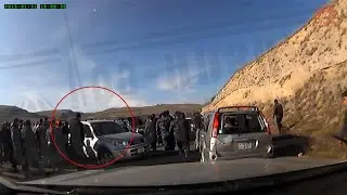 В Нагорном Карабахе милиционеры набросились на автоколонну активистов