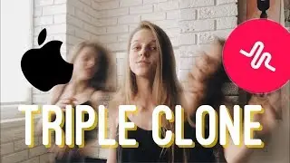 КАК ДЕЛАТЬ TRIPLE CLONE TRANSITION на айфоне - клоны