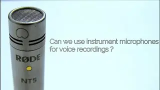 Can we use instrument microphones for voice recordings ?