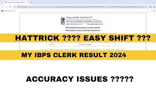 My IBPS Clerk Prelims Result 2024 | IBPS Clerk Result out  | #ibps #ibpsclerk #ibpspo