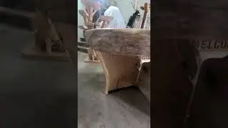 Cedar burl salvaged dinning room table