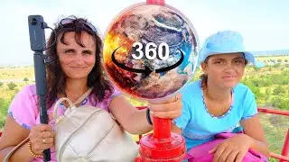 VR 360 Колесо обозрения. Парк Тайган. Крым. Белогорск. VR видео 360