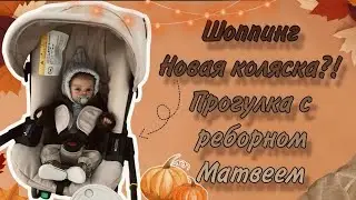 VLOG:Шоппинг для реборнов✨Новая коляска🤎Прогулка с реборном Матвеем🍂