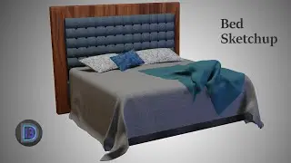 Bed | Cloth Simulation | Sketchup | Imagine 3D