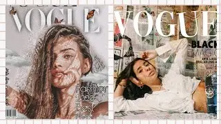 Tiktok Vogue Challenge Edit Tutorial || Aesthetic Vogue Magazine
