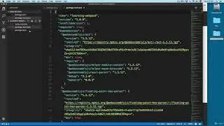 3  Creating a package json file and installing webpack as a dependency