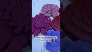 Fresh Scroll Saw Flowers 💐