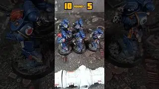 Round 1. Intercessor VS Necron warriors 