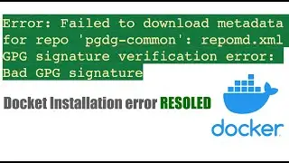 Failed to download metadata for repository 'pgdg-common' on CentOS 7| Bad GPG signature|Fixed|Docker