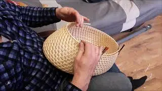 Плетение грибной корзины часть 3