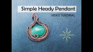 Simple Heady Wire Wrapped Pendant with a Coil