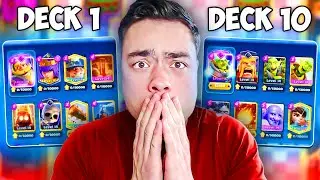 HALFUUR PUSHEN MET 10 VERSCHILLENDE DECKS! - Clash Royale