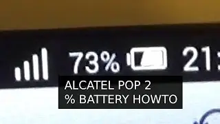 Alcatel Pop 2 5042D Show Battery % Percentage