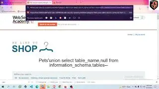 Lab 09  SQL injection attack, listing the database contents on non Oracle databases