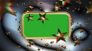 3D Anaglyph TV Green Screen Full Of Stars Animation Full HD