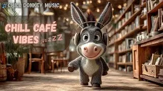 Sleepy Donkey in the Café ☕ LoFi Beats to Study, Read & Accidentally Nap 😴 | Funny Chill Animation