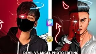 Devil vs Angel Concept Photo Editing in Picsart || Devil vs Angel Photo Editing ||