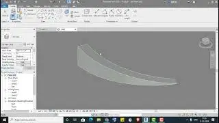 Revit Mass Wall on Curve Ramp