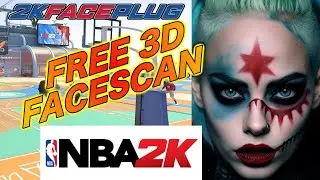 *FREE* HARLEY QUINN SUICIDE SQUAD 3D FACE SCAN *ALL 2K VERSIONS*