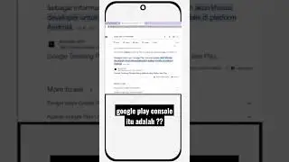 Google Play Console adalah ? by 