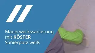Mauerwerksinstandsetzung mit KÖSTER Sanierputzen