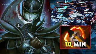 Phantom Assassin 37Kills 10Mins Battle Fury Farm Machine 900+ GPM Sange and Yasha Build Dota 2