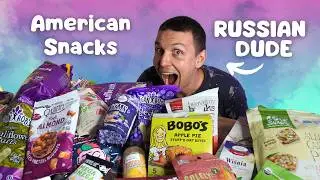 From Russia 🇷🇺 to USA 🇺🇸: Trying American Snacks & Speaking Russian 🍫🍭