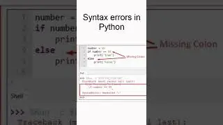 what is Syntax errors in python?