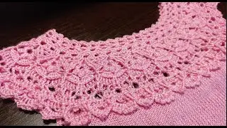 A VERY BEAUTIFUL ROUND CROCHET YOKE. TUTORIAL. Part 1.