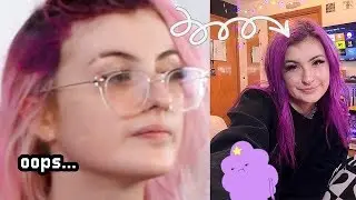 i snapped & dyed my hair purple :)