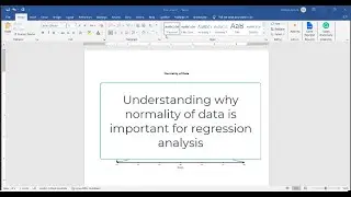Purpose of Normality Assumption of Data in Regression Analysis