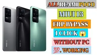 All Xiaomi, MI, Redmi MIUI 13 Android 12 Frp Bypass Solution | All MIUI 13.0.1 Frp Bypass Without PC
