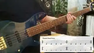 Bass-Tutorial: Slap Funk mit Tabs  -  Anfänger + Fortgeschrittene