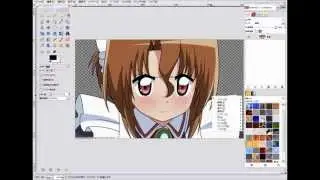 [GIMP2] キャラクターの切り抜き [ファジー選択]