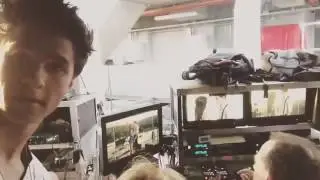 Por tras das cameras cena do beijo 