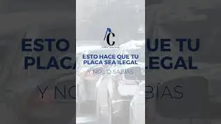 PLACAS ILEGALES | #Transito #Colombia #Abogados #shorts  #Bogotá #asesoriaslegales