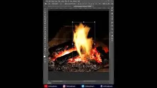 Create Flame Effect in Photoshop | Photoshop Tutorials | Youtube Shorts 