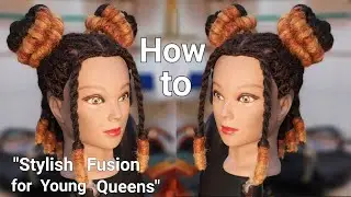 How to style Locs "barrel roll Space Buns Revolution: Young Queens' Ultimate Hair Guide!"