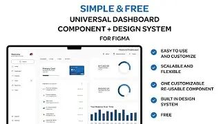 One Component to Rule them All! Free and Simple Figma Dashboard Design System by Andy Z