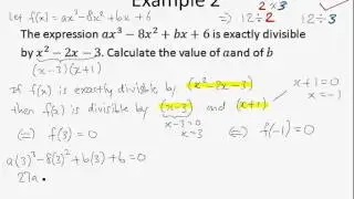 A Maths Chap 4.4 Factor Theorem - Example 2 and 3