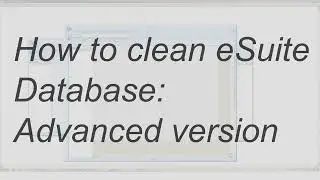 [KNX - EN] eSuite - How to clean the database: Advanced version