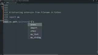 Extracting extension from filename in Python