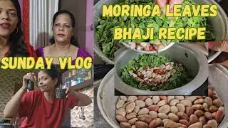 Moringa Leaves Bhaji |Sundayvlog|